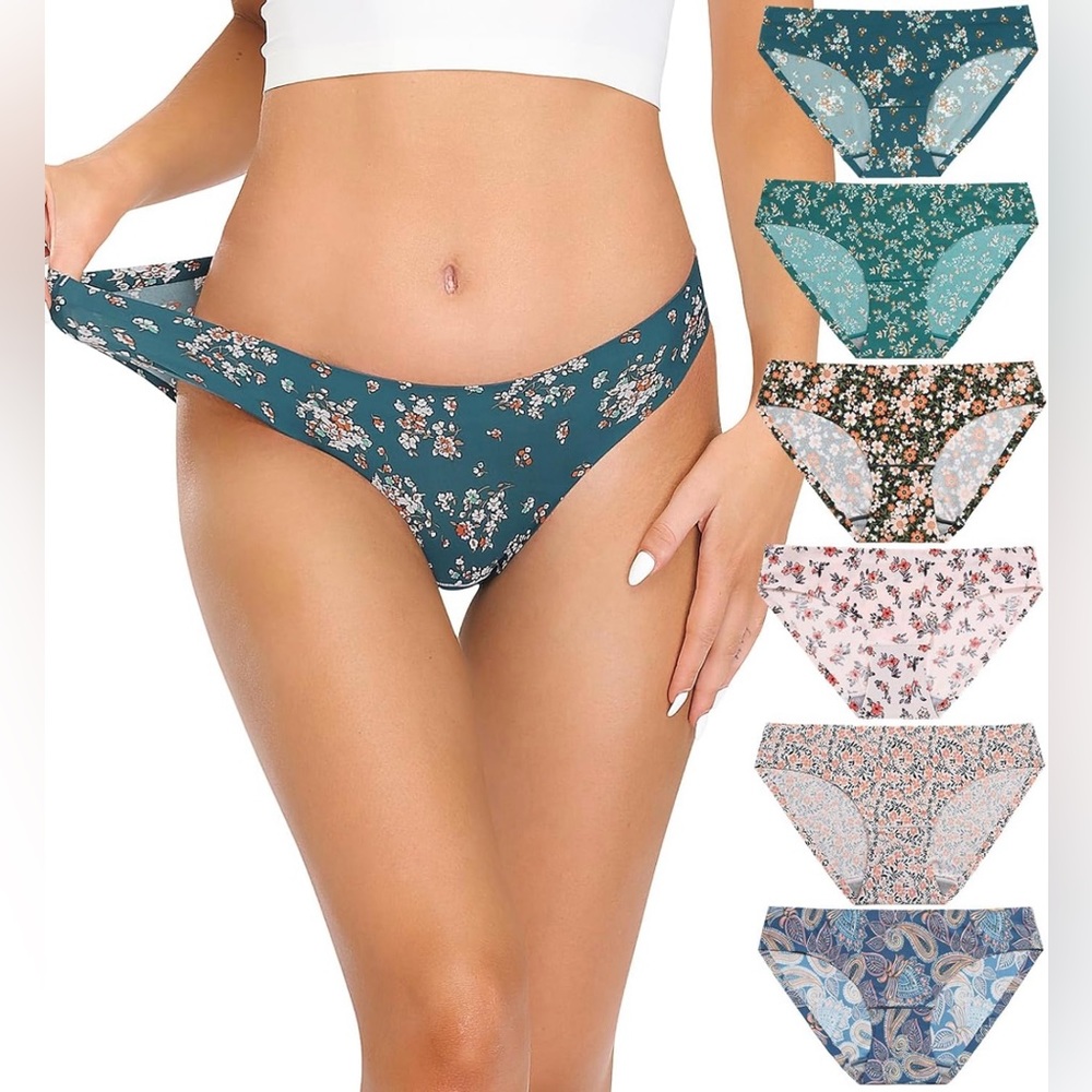 ALTHEANRAY Women’s Seamless Hipster Underwear No Show Panties Multi-Pack - NWT